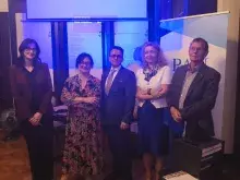 Prof. Beata Możejko i prof. Andrzej Woziński na seminarium w Rzymie