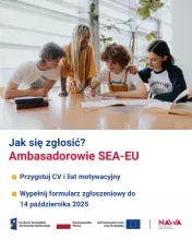 Jak się zgłosić do programu Ambasadorowie SEA-EU
