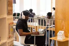 studenci w Bibliotece Uniwersyteckiej UBO w Breście