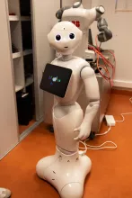 robot w Centrum Cyfrowym Państwowej Szkoły Inżynierskiej w Brest