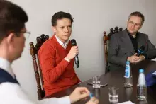 spotkanie z prof. Marcinem Napiórkowskim na WH