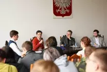 spotkanie z prof. Marcinem Napiórkowskim na WH