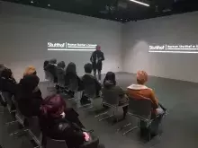 Studenci w Muzeum Stutthof