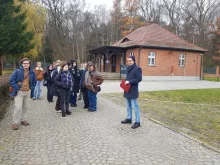 Studenci w Muzeum Stutthof