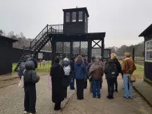 Studenci w Muzeum Stutthof