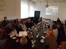 Studenci w Muzeum Stutthof