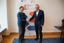 wykład prof. Nataliji Swynarenko z Charkowskiego Narodowego Uniwersytetu Ekonomicznego im. Siemiona Kuzniecowa w Ukrainie