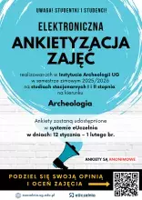 Ankietyzacja zajęć w Instytucie Archeologii UG