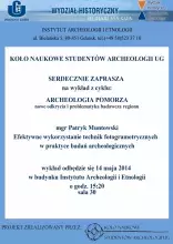 Wykład  z cyklu: Archeologia Pomorza
