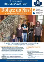 Plakat - nabór na kierunek - Religioznawstwo