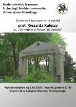 Plakat wykladu prof. Kuleszy