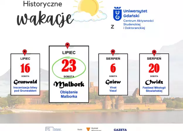 Oblężenie Malborka – druga wycieczka z cyklu „Historyczne wakacje z CASiD”