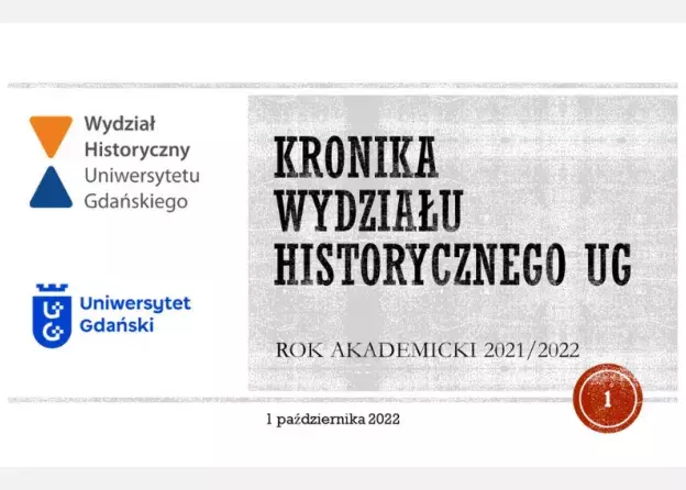 Kronika Wydziału Historycznego UG za rok akademicki 2021-2022
