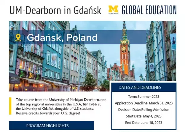 Kursy dla studentów UG prowadzone przez wykładowców z University of Michigan