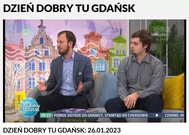 Dr Wacław Kulczykowski oraz Mikołaj Kornacki - gośćmi programu "Dzień dobry tu Gdańsk" w…