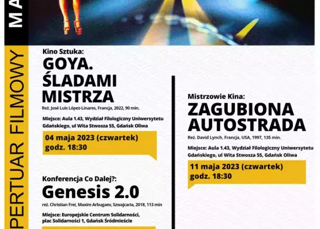 DKF UG Miłość Blondynki, ACK UG Alternator zapraszają w każdy czwartek na prelekcje, pokazy filmowe…