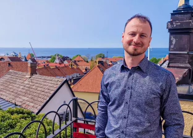 Dr Wacław Kulczykowski na konferencji w Visby (Gotlandia, Szwecja)