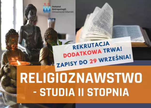 Rekrutacja dodatkowa na Religioznawstwo trwa - zapisy do 29 września!