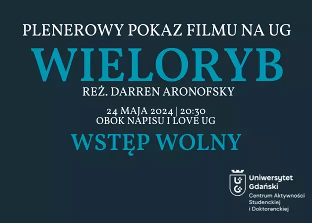 Kino plenerowe podczas Majówki z UG! Film "Wieloryb"