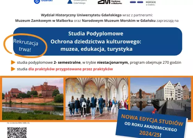 Rekrutacja na nową edycję Studiów Podyplomowych Ochrona dziedzictwa kulturowego: muzea, edukacja,…