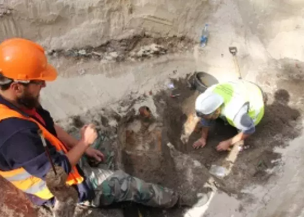 Badania archeologiczne na terenie średniowiecznych ruin kościoła św. Mikołaja w Łebie