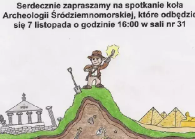 Spotkanie Koła Archeologii Śródziemnomorskiej - 7 listopada, godz. 16.00