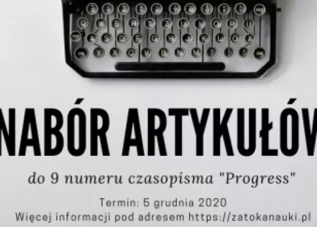 Zaproszenie do nadsyłania publikacji do czasopisma „Progress”